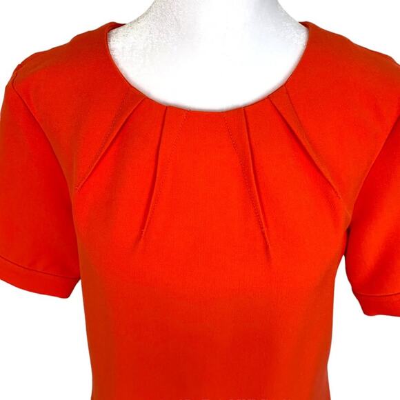 Banana Republic Womens S Top Orange Darted Neck Banded Bottom Women's - Picture 6 of 12
